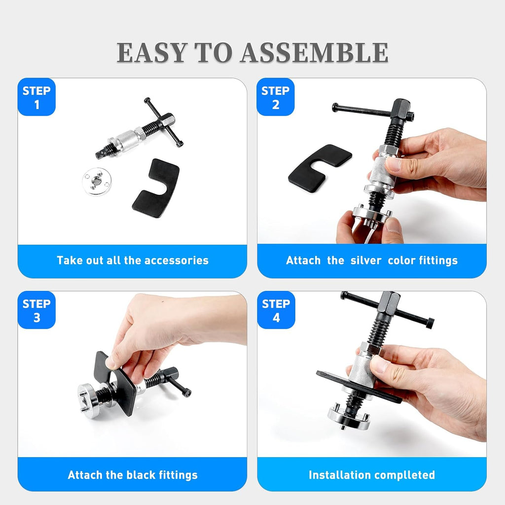Car Brake Caliper Tool, Brake Caliper Piston Rewind Tools, Heavy-Duty Brake Suitable for Cars and Trucks, Compress