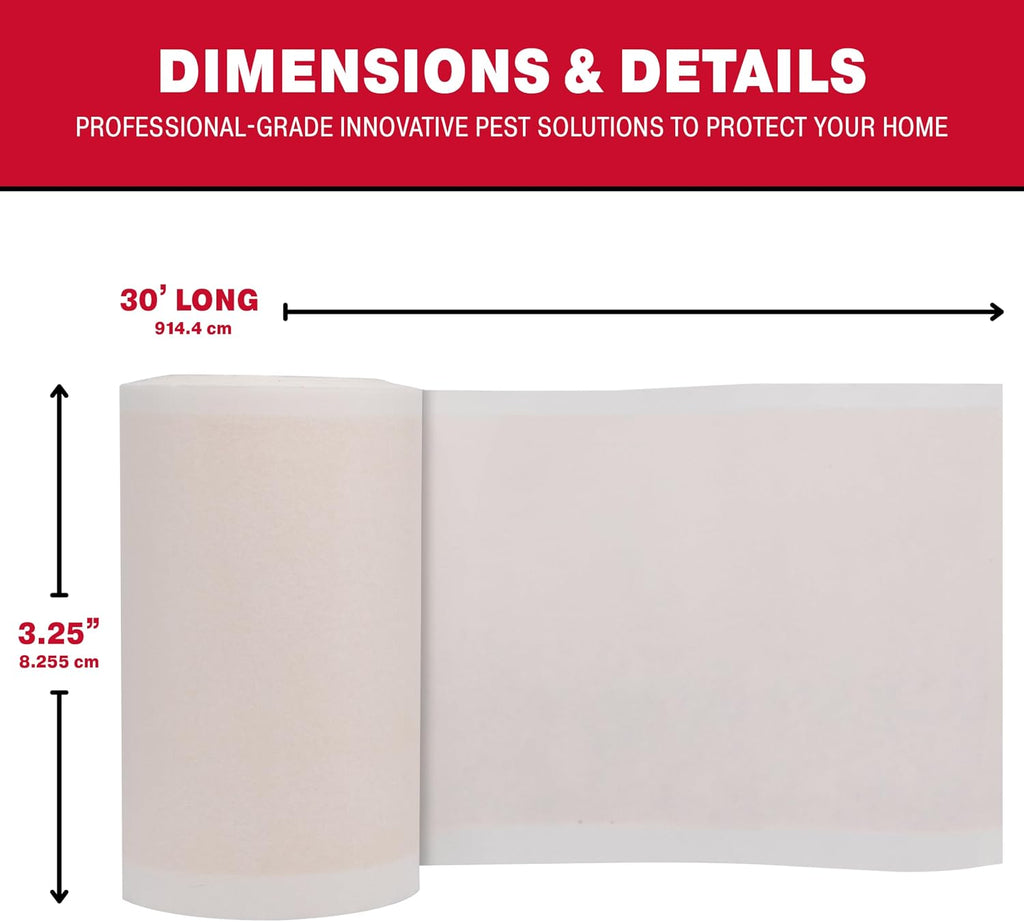 Tree Shield Lantern Fly & Ant Traps Insect Barrier, 4 Rolls 30ft Each, Outdoor Adhesive Crawling Insect Trap to