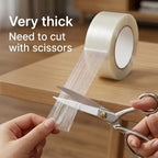 Strapping Tape 2 Inch x 35 Yards 1 Rolls, Heavy Duty Tape for Cargo, Clear Packing Tape Reinforced with Mono