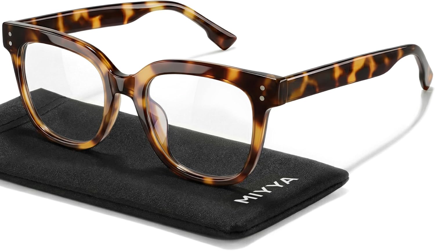Blue Light Glasses for Women - Oversized UV & Blue Light Blocker Chunky Frames, Stylish Eyewear Access