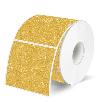 2" x 2" Square Thermal Labels Stickers, Holographic Direct Thermal Stickers Labels, Self-Adhesive Label for Small