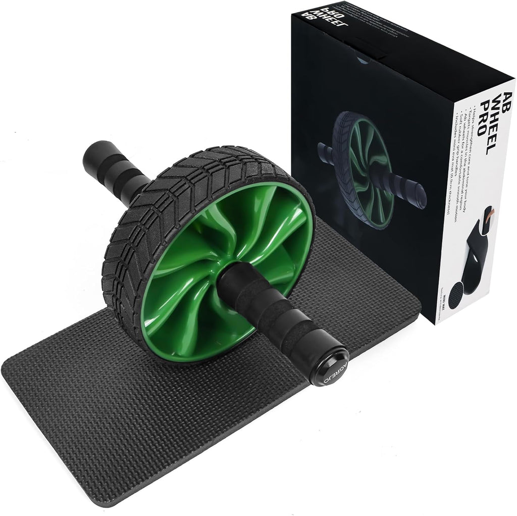 Ab Roller Wheel - AGREJO Ab Workout Equipment for Abdominal & Core Strength Training, Home Gym Fitness Equipment