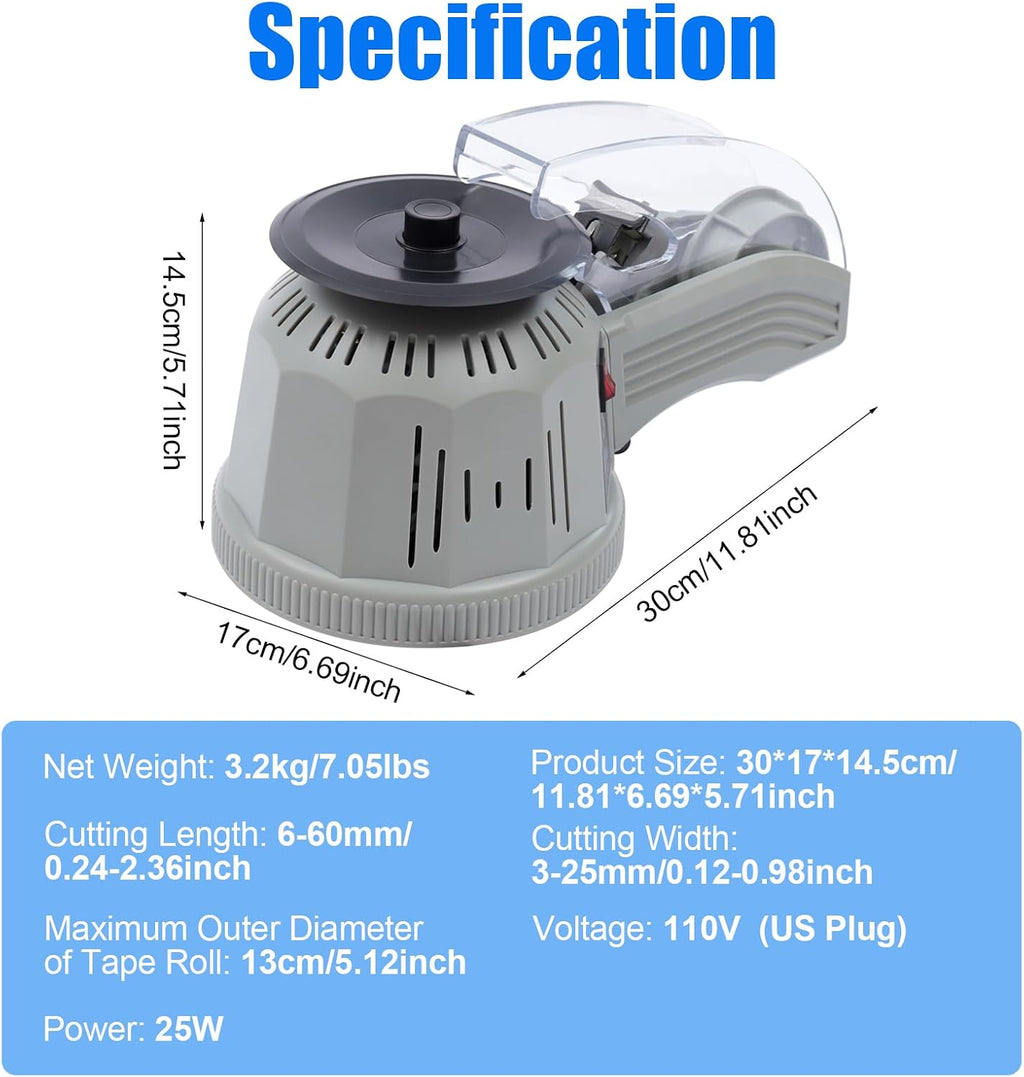Electric Automatic Rotary Tape Dispenser Tape Rotary Disc Cutting Machine