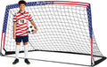 Kids Soccer Goals for Backyard, 7x5 FT Portable Soccer Nets with Carry Bag | Large, Foldable, Easy Set Up, Sturdy