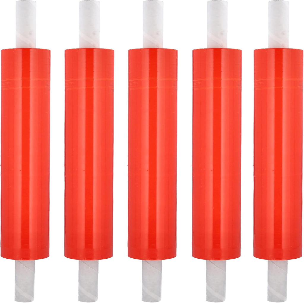 Orange Stretch Wrap, 20 Inch x 1000 Feet/Roll, 80 Gauge, 4 Pack