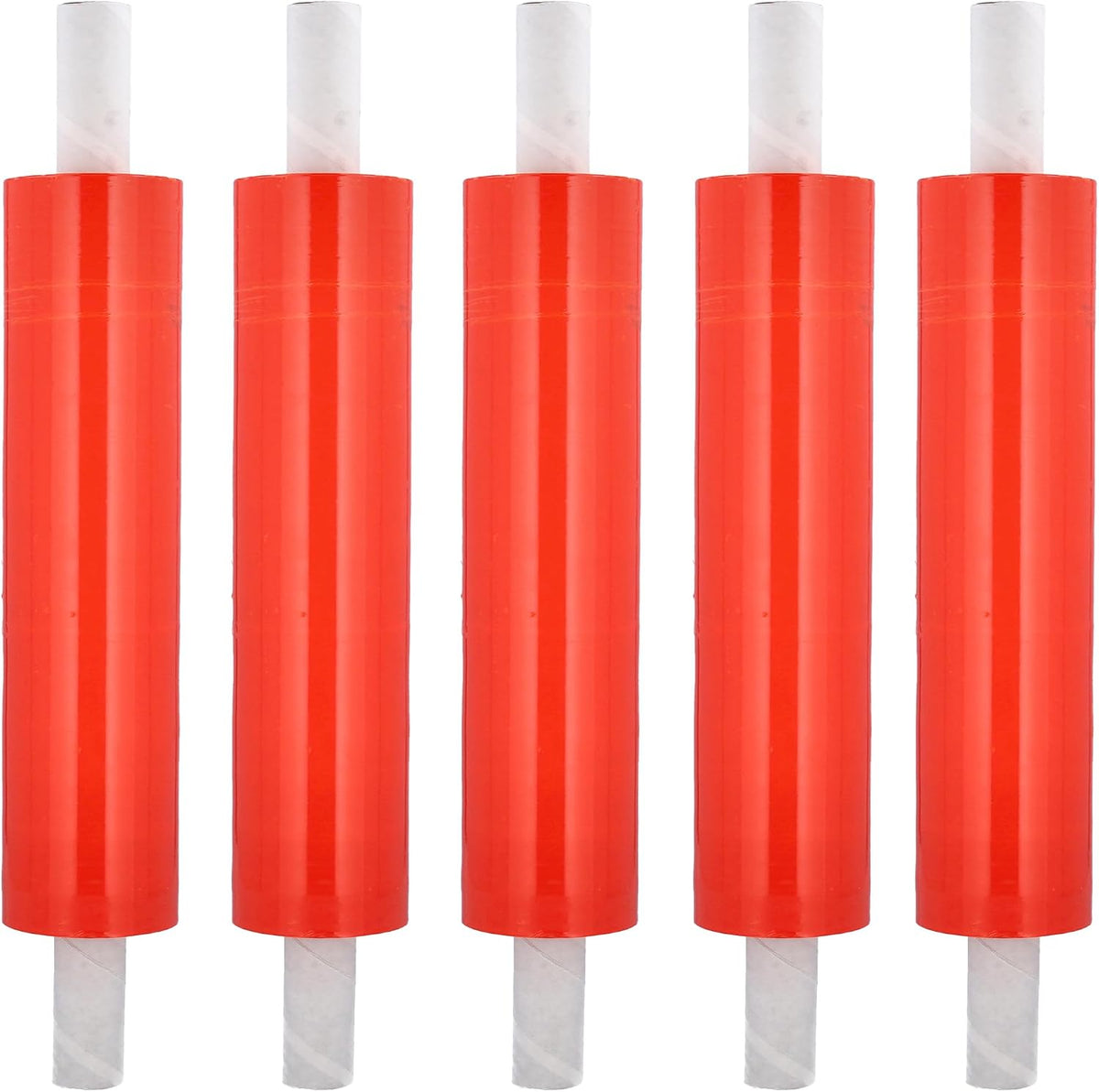 Orange Stretch Wrap, 20 Inch x 1000 Feet/Roll, 80 Gauge, 4 Pack