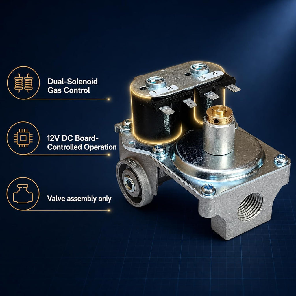 161109 RV Water Heater Gas Control Valve Part For Control Hot Water, Replaces 525042 Gas Valve, Compatible with Suburban RV Water Heater 4/6/10/12/16 Gallon SW Series Parts