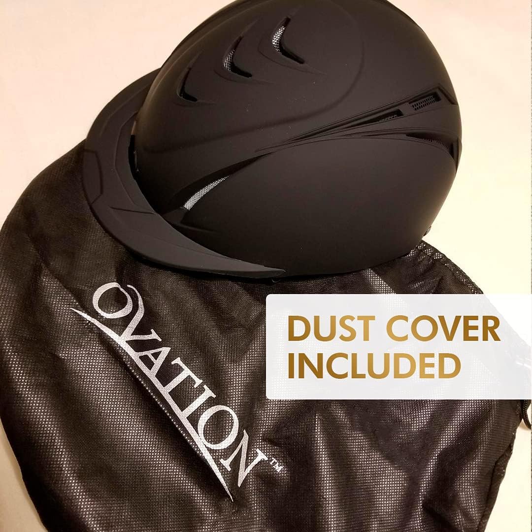 Adult Deluxe Schooler Riding Helmet - Lightweight Breathable Adjustable Equestrian Safety Helmet w/Removable Liner