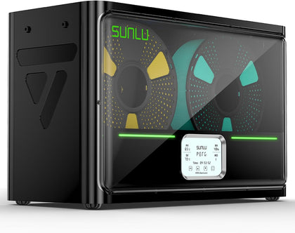 S4 3D Printer Filament Dryer Boxer, Black | 4-Spool Storage Box, Auto Humidity Control, 350W PTC Fast Heating, 70℃