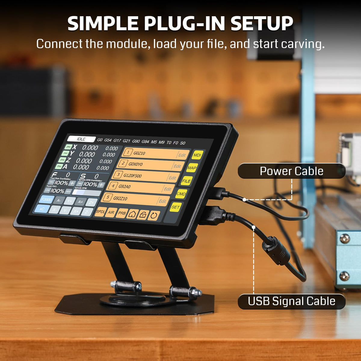 Genmitsu P7-A 7'' HD Touchscreen 4-Axis CNC Offline Controller