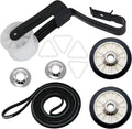 2026 Upgraded 4392065 Dryer Repair Kit by Beaquicy - Include 341241 Dryer Belt, 349241T Drum Roller Kit, 691366 Idler
