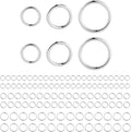 Silver Jump Rings for Jewelry Making 4mm 5mm 6mm (60 PCS) | Silver Open Jump Rings for DIY