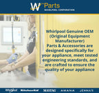 Whirlpool WPW10141622 OEM Refrigerator Leveling Leg, White