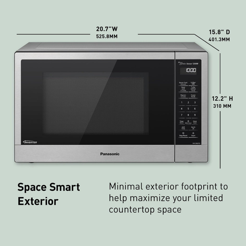 NN-SN67KS Microwave Oven, 1.2 cu.ft, Stainless Steel/Silver