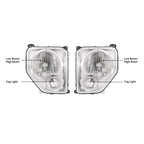 Headlight Assembly w/Fog Light Compatible with 08-12 Jeep Liberty