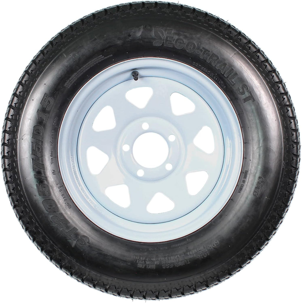 Trailer Tire Rim Assembly ST205/75D15 15 SPECIAL BOLT PATTERN