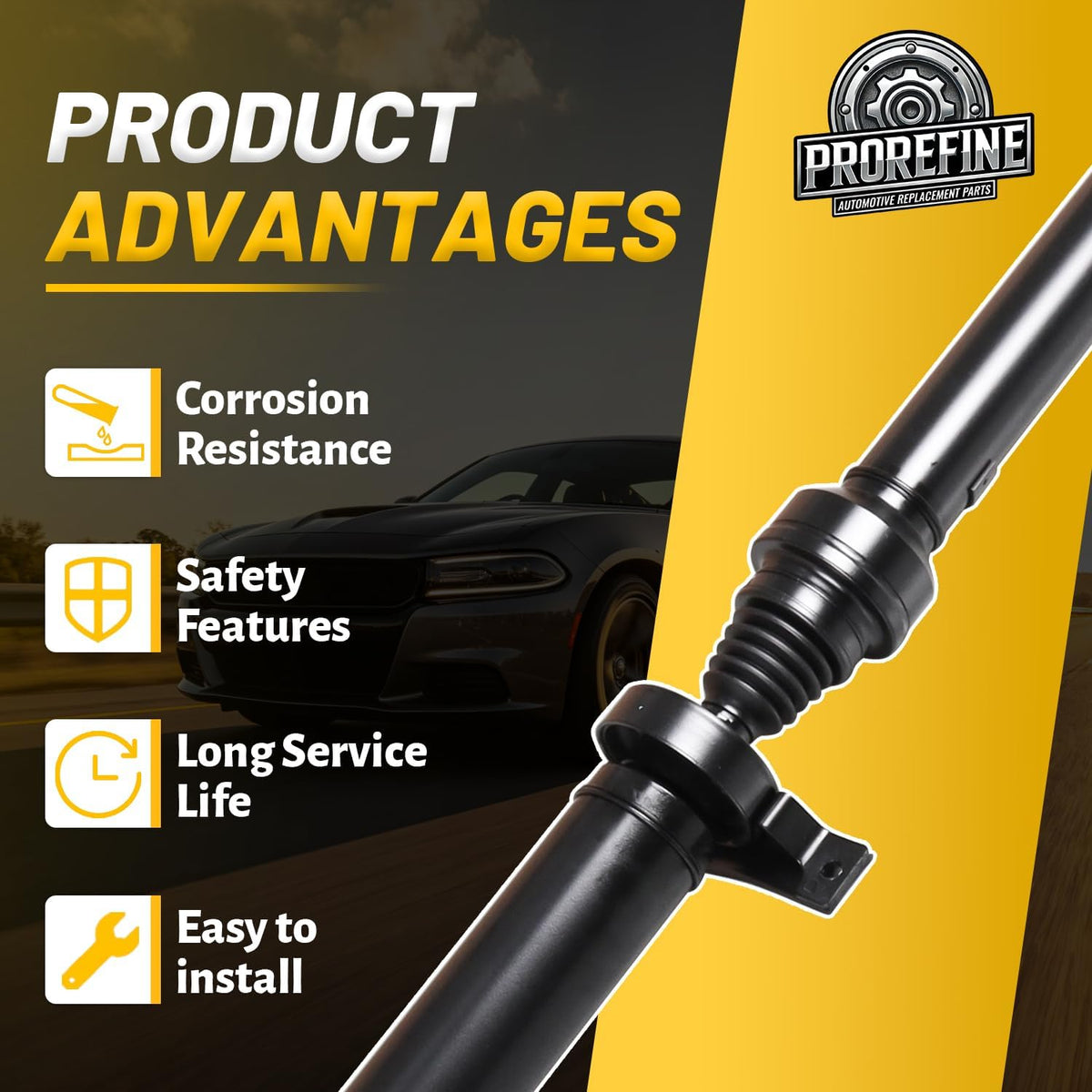 Rear Drive Shaft Assembly Replaces# 52123973AH
