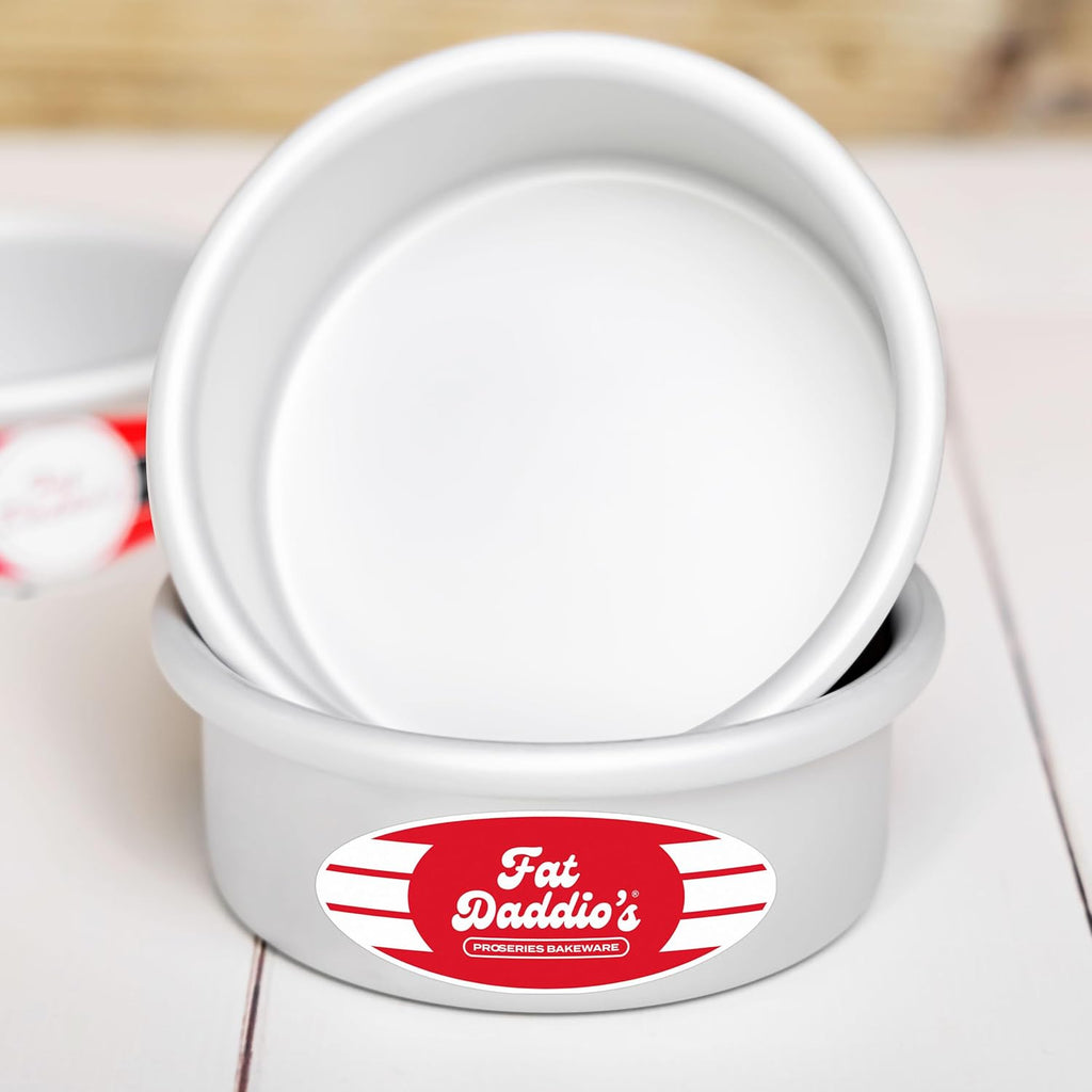 Anodized Aluminum Round Cake Pans, 2 Piece Set, 8 x 2 Inch