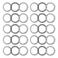 uxcell AXK5070 Thrust Needle Roller Bearings with Washers 50mm Bore 70mm OD 3mm Width 10pcs