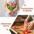 Kraft Wrapping Paper Roll 15"x433"(36 ft) White 80GSM