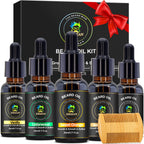 Beard Oil & Comb Set Soften, Smooth/Strengthen, Christmas Stocking Stuffers