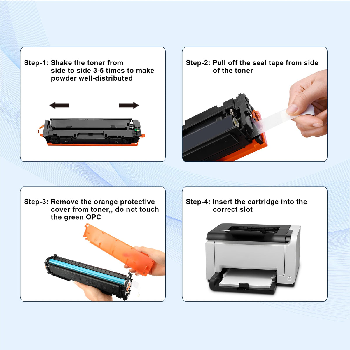 TN-227BK/C/M/Y High Yield Toner Cartridge Replacement for Brother TN227