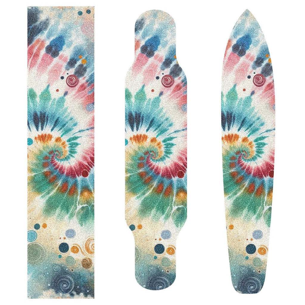 Colorful Tie Dye Swirl Skateboard Tape Waterproof Sticker Deck Sandpaper Griptape Longboard Skateboard Grip Tape
