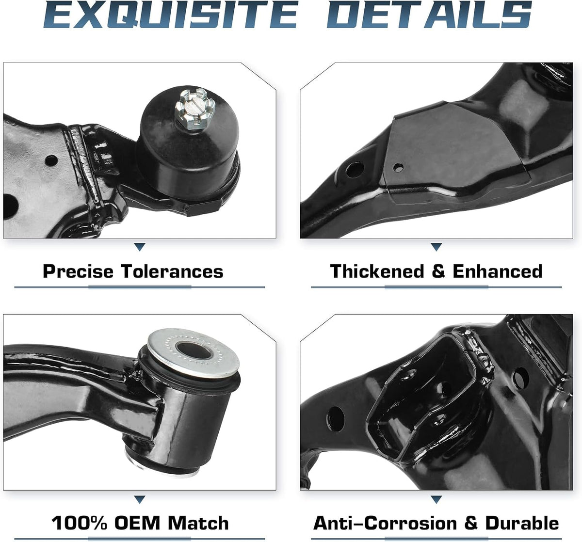 Front Lower Control Arms with Ball Joints for 2005-2015 Toyota Tacoma 4WD Base, RWD Pre Runner, Left & Right Suspension kit K621293 K621294 2Pcs