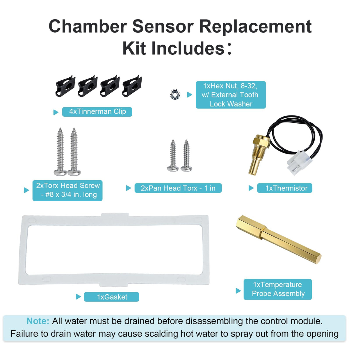 Water Heater Parts SP21046 Water Heater Chamber Sensor Replacement Kit