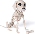 Posable Halloween Dog Skeleton Full Body Posable Joints Realistic Skeleton Puppy with Movable Joints for Halloween