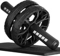 Upgraded Ab Roller Wheel, Abdominal Core Workout Equipment for Home Gym with Knee Pad, Full Body Strength Training