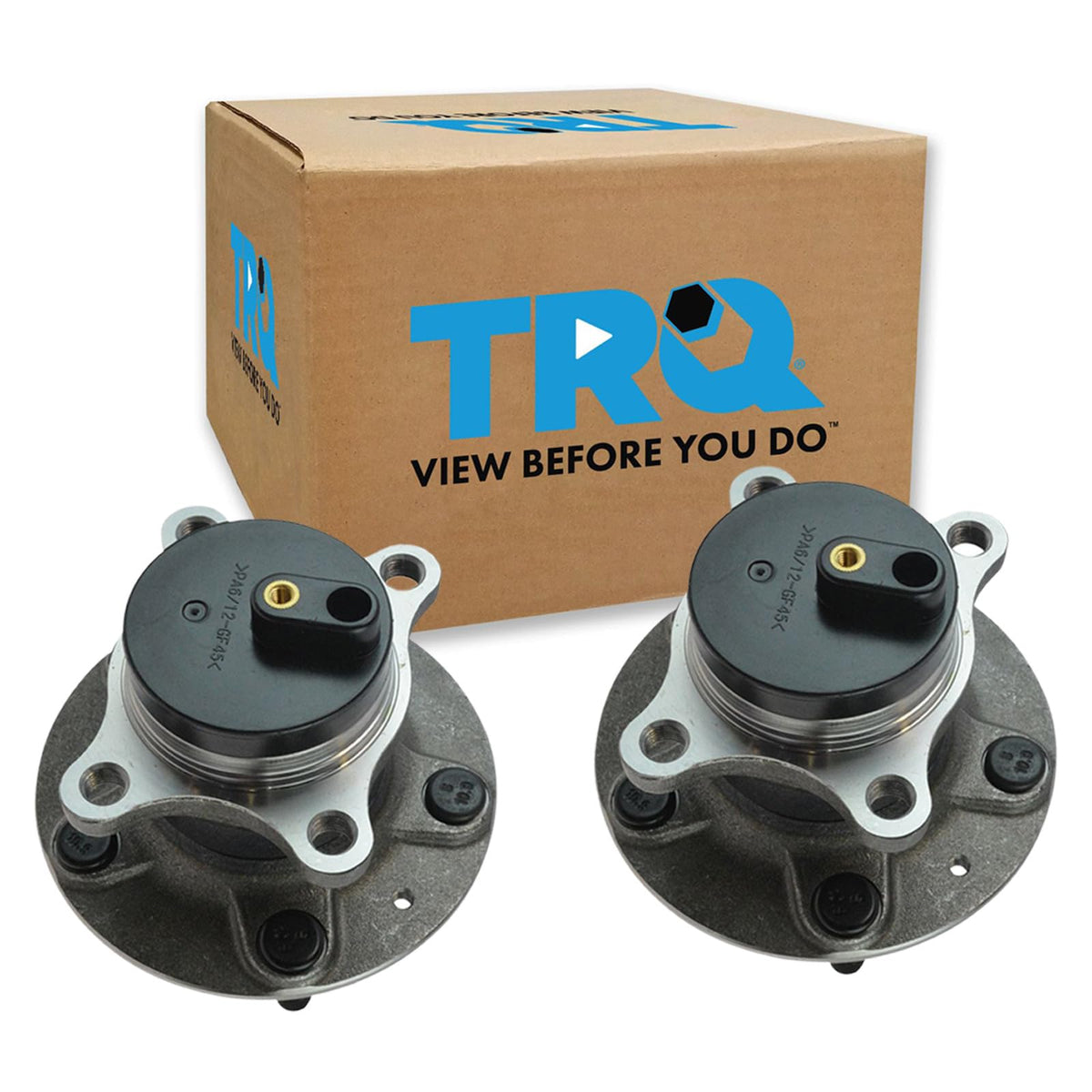 TRQ 2 Piece Rear Passenger Side Driver & Passenger Side Wheel Bearing & Hub