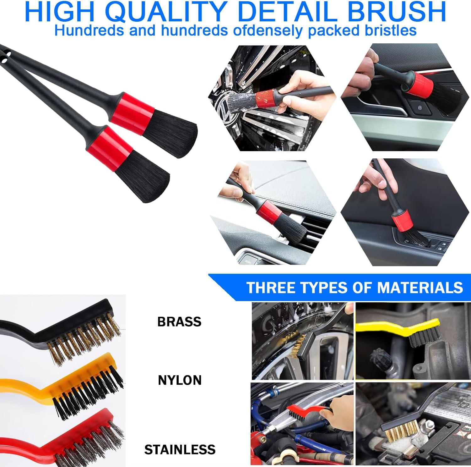 Car Wash Kit with Foam Gun, Bucket and Cleaning Tool, Car Washing Kit | Includes Wash Mitt Tire Brush Sponge Towels