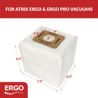VACBP6-5P Replacement HEPA Filters for Backpack Vacuum, 5-Pack , White