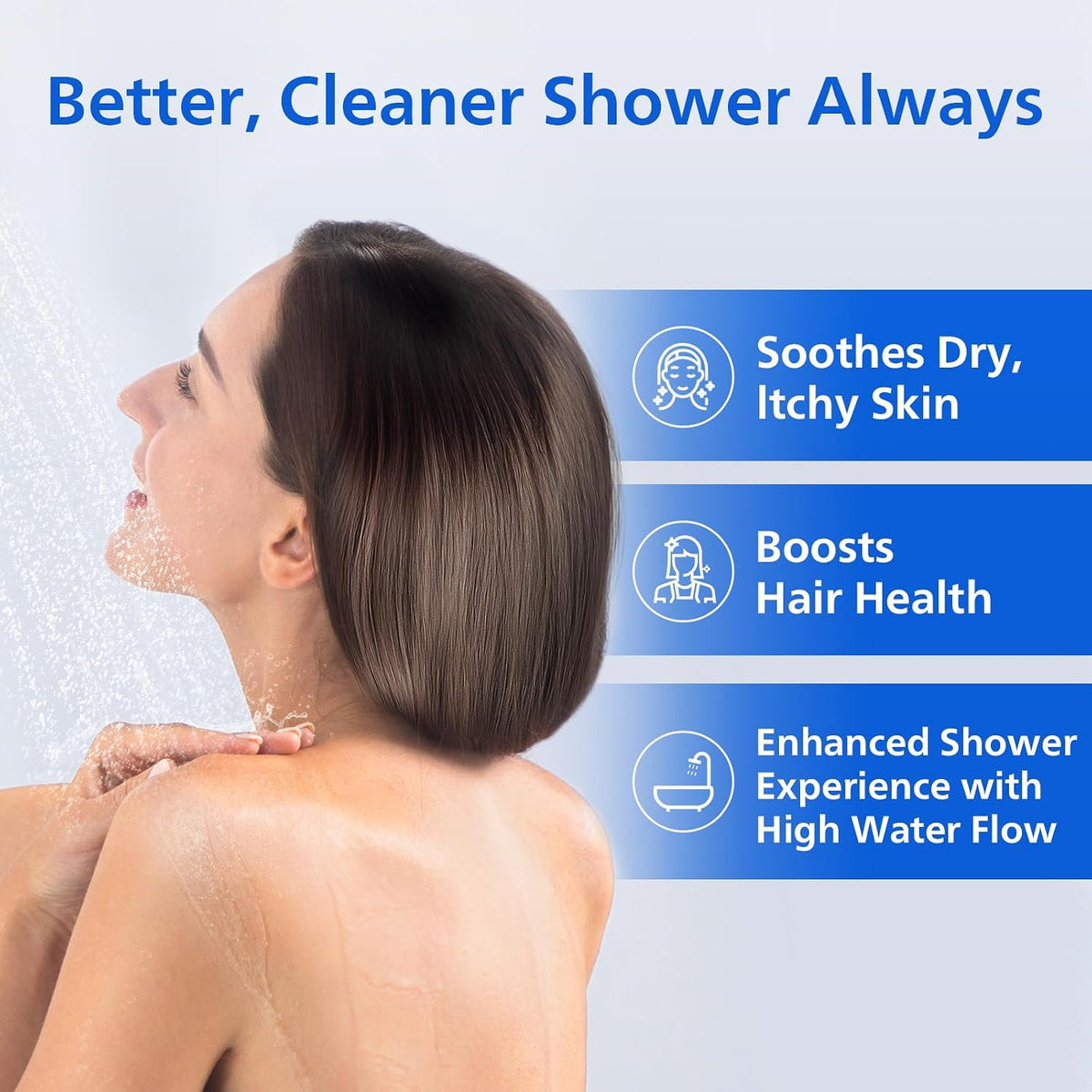 PHILIPS Shower Filter, Reduces Chlorine & Heavy Metals, AWP1775CH/37