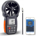 BTMETER BT-100APP Bluetooth Anemometer, Handheld Wind Speed Meter with App