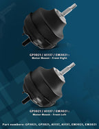 2PCS Front L & R Motor Mount Fit for 2002-2009 Trailblazer Envoy 4.2L L6