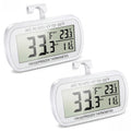 Waterproof Refrigerator Fridge Thermometer, Digital Freezer Room Thermometer, Max/Min Record Function Large LCD