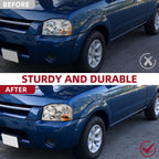 Headlight Compatible with Nissan Frontier 2001-2004, Pair