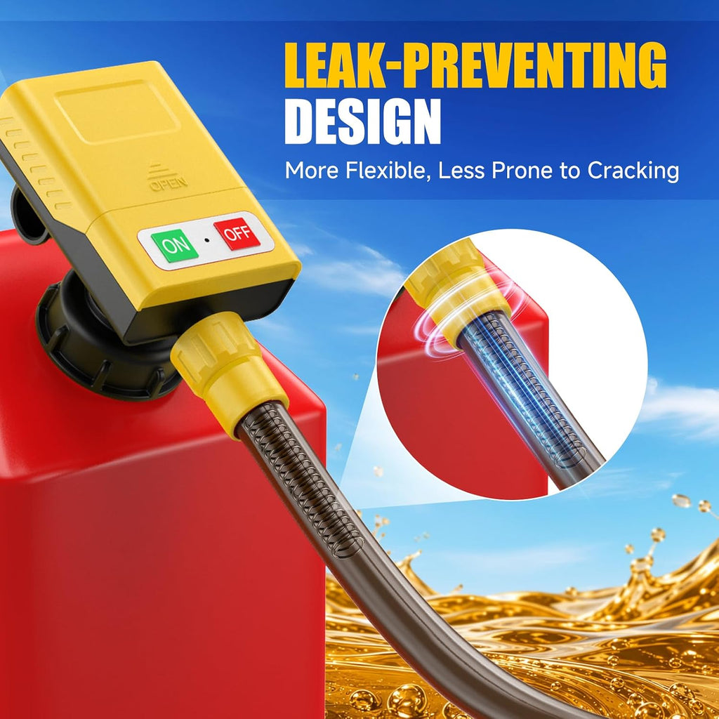 Electric Fuel Transfer Pump 3.8GPM Hand Nozzle (Bare Tool)