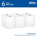 Professional Hard Roll Paper Towels, Bulk, 6 Rolls x 600' (50606)