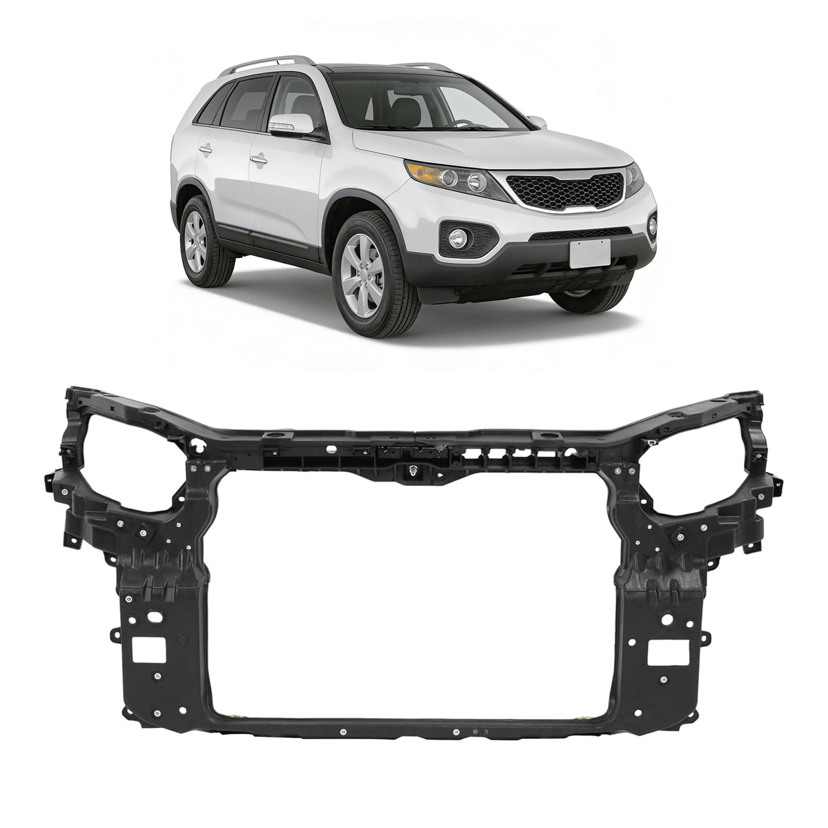 ALMULOO Radiator Support Compatible with Sorento Radiator Mount Support