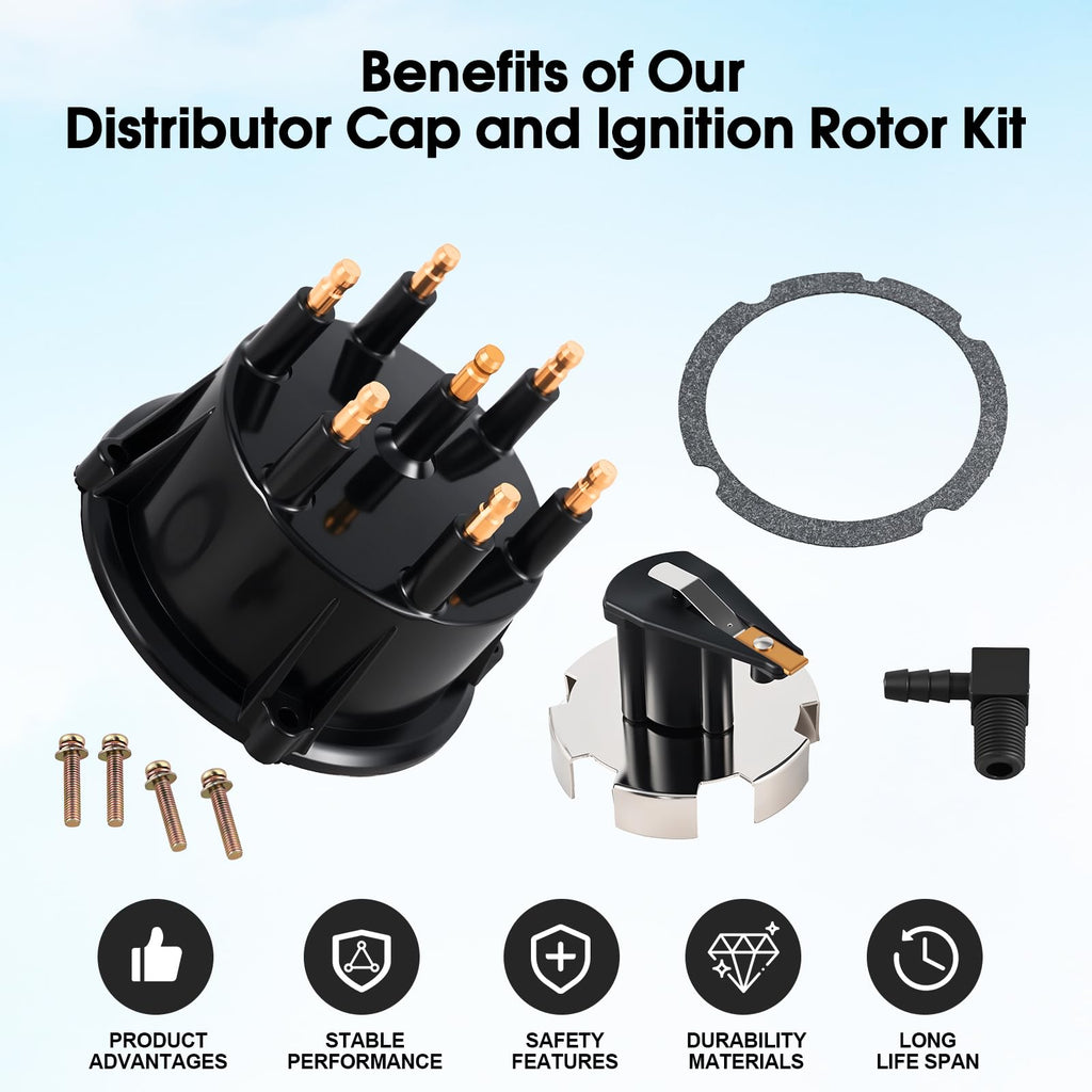 815407Q5 Distributor Cap & Rotor Kit for Mercruiser 4.3L V6