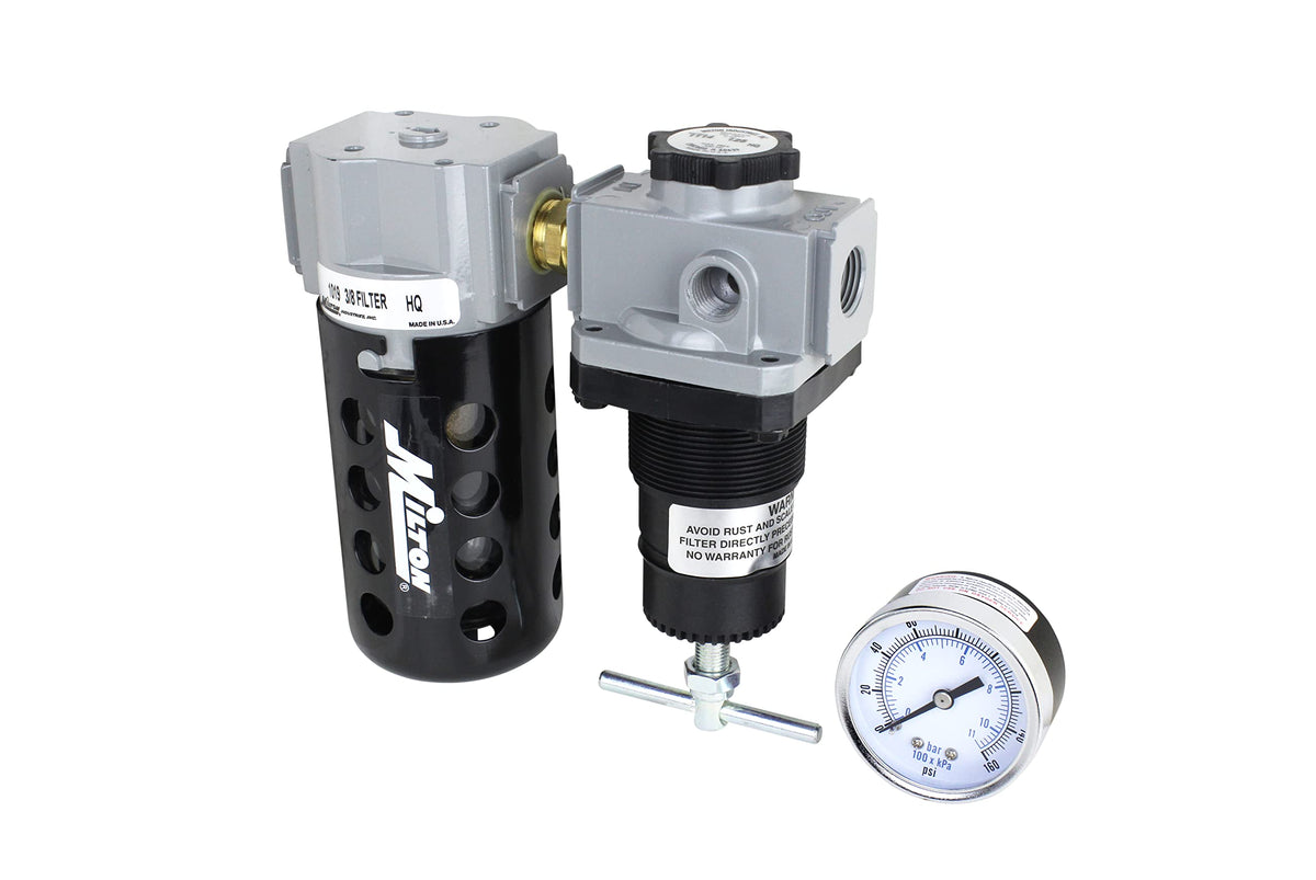 Milton 1107 3/8" Filter and Regulator Duo