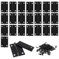 24 Pack 1.5 Inch Black Door Hinge Cabinet Hinge