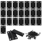 24 Pack 1.5 Inch Black Door Hinge Cabinet Hinge