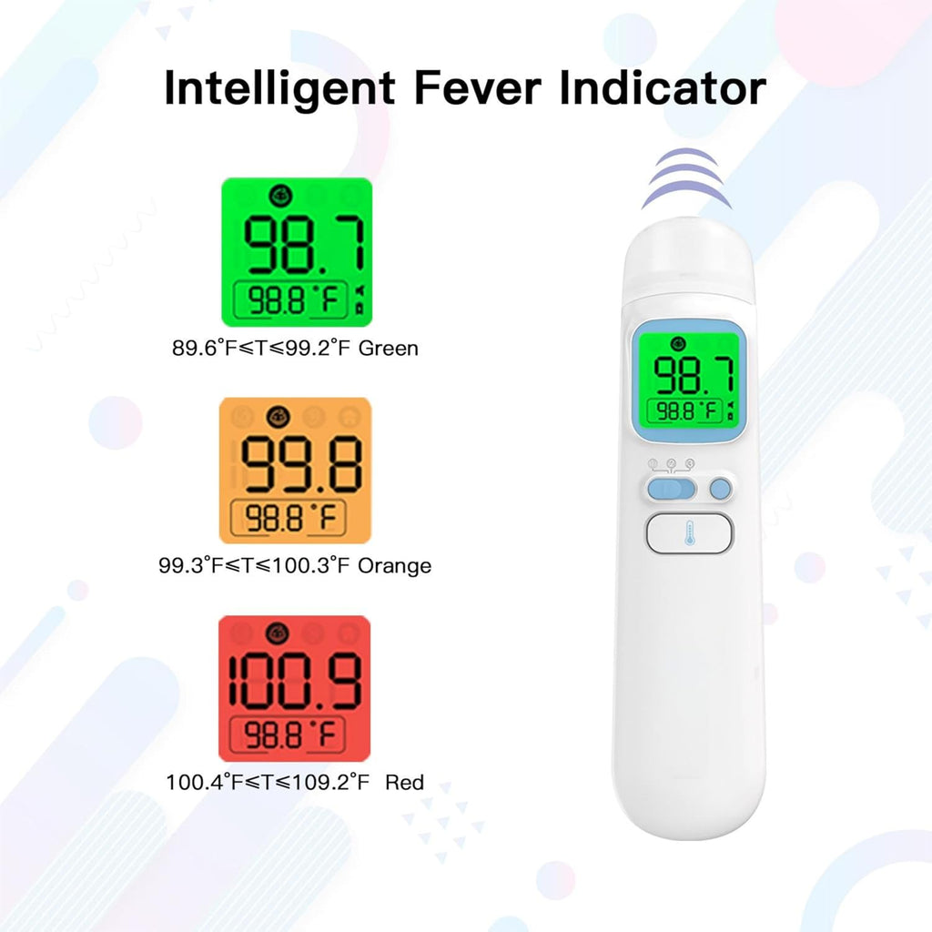 Ear and Forehead Thermometer for Adults, 3-in-1 Infrared Digital Thermometer for Kids and Baby, Accurate 1 Second