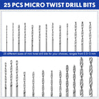Mudder 36 Pcs Pin Vise Hand with Micro Drill Bits Set, Blue