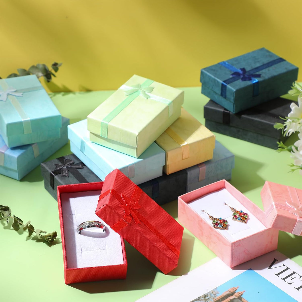 120 Pcs Jewelry Gift Boxes Bulk Small Jewelry Boxes with Lids