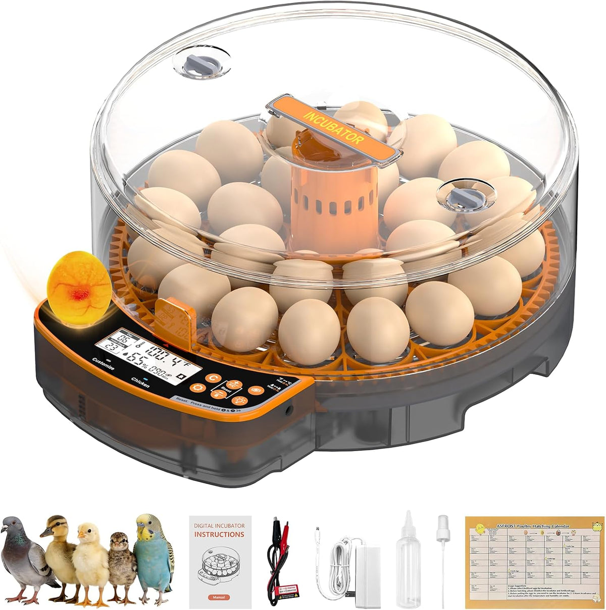Automatic Chicken Egg Incubator, Egg Incubator 24 Eggs